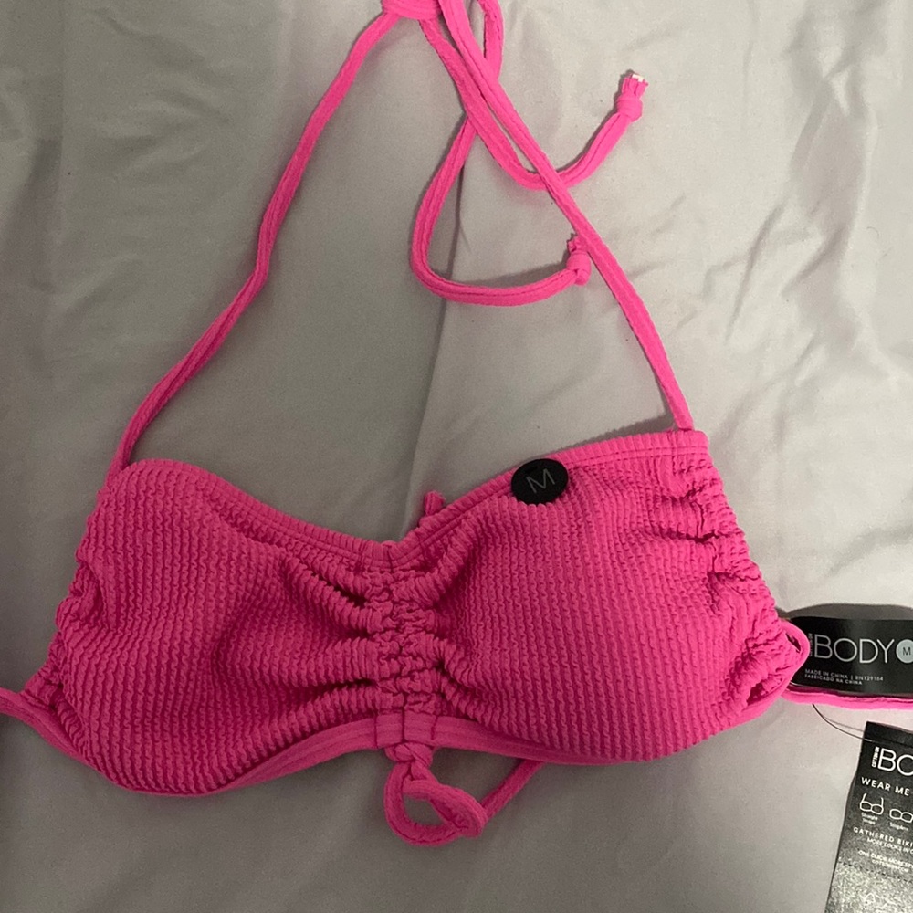 pink bikini top